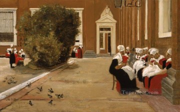 Orfanato de Ámsterdam 1876 Max Liebermann Impresionismo alemán Pinturas al óleo